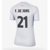 Barcelona Frenkie de Jong #21 Tredje Tröja Dam 2022-23 Korta ärmar